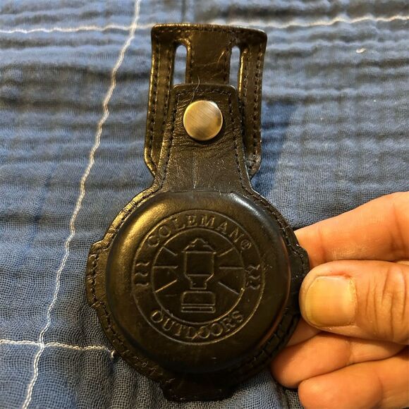 Vintage Coleman Pocket Watch with Leather Belt Loop Case - Picture 1 of 6